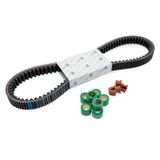 Piaggio V-snaar inspectiekit 1R000428 compatibel met MP3 400 LT | Aandrijfriem compatibel met Piaggio Beverly 400, X Evo 400 M52, X9 500 bouwjaar 2001-02, X8 400, Aprilia Atlantic Sprint 500.