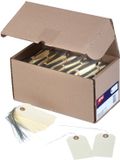 agipa APLI hanglabel, 100 x 51 mm, neutraal, beige, met draad