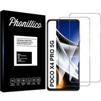 Phonillico® Gehard glas voor Xiaomi POCO X4 PRO 5G [Pack 2]