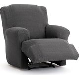 ECOMMERC3 Relax-fauteuilhoes, bi-elastisch, ademend en eenvoudig aan te brengen, overtrek voor gemeenschappelijke voeten, donkergrijs, met bevestigingsschuim