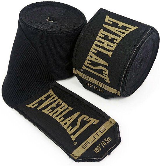 Everlast Elite Handwraps - Black - 457cm