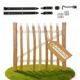 BOGATECO Hazelnoot Tuinpoort – Houten Hekwerk Poort – Links Draaiend – Rustiek Schapenhek Poortje – Hoogte 90 cm x Breedte 100 cm