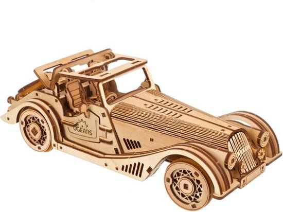 Ugears Houten 3D Model - Sportwagen Rapid Mous