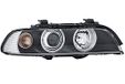 HELLA 1LL 008 052-601 Xenon/DE/Halogeen/Asymmetrisch-Koplamp - voor o.a. BMW 5 (E39) - Zwart - ECE - voor linksrijdend verkeer - rechts