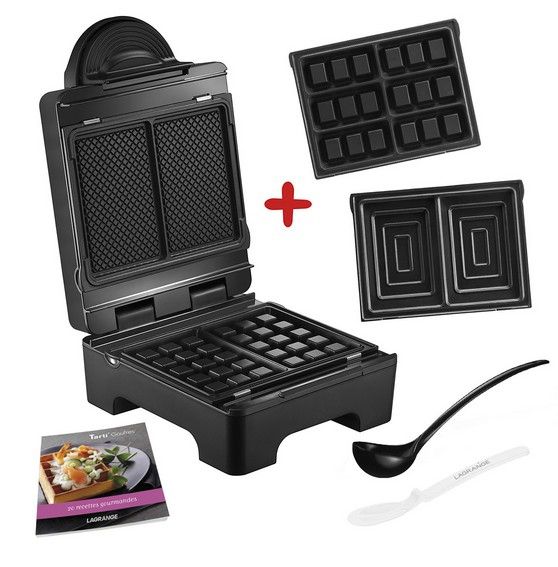 Lagrange Tarti' Gaufres - Wafelijzer - Zwart
