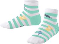FALKE Striped Jellies Korte sokken kinderen wit - maat 31-34