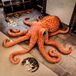 MikaMax Giant Octopus Plush - 1.5 m Orange Octopus Cuddly Toy