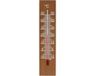TFA Binnen Thermometer - analoog - eikenhout - naturel - 20 x 5 cm