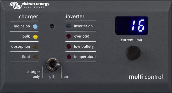 Victron Digital Multi Control 200/200A GX (90º)