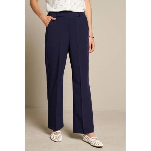 LOLALIZA regular fit broek - donkerblauw