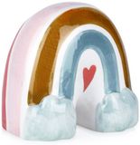 Vilde Serie - Decoratieve Spaarpot - Tęcza Vorm - Keramiek - Pastelkleuren