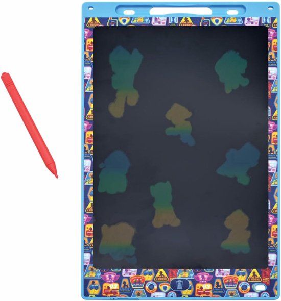 LEXIBOOK Paw Patrol 11’’ meerkleurige leer- en teken-E-ink-tablet met sjablonen