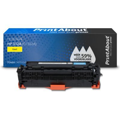 PrintAbout Compatible HP 312A (CF382A) Yellow Toner Cartridge - 4,000 Pages