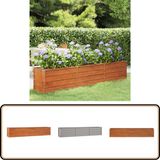 vidaXL Plantenbak verhoogd 240x40x45 cm cortenstaal roestig