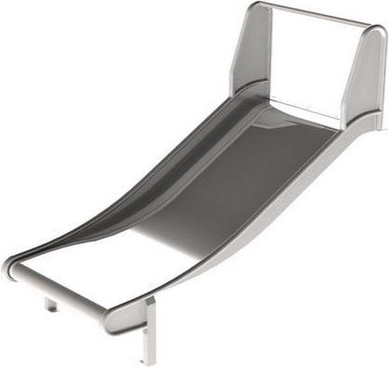 Intergard Glijbaan RVS voor speeltoestellen breed (platformhoogte 200cm)