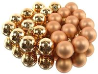 Decoris Kaemingk B.V. Kerstballen glas d2,5 cm brandy 24 st