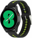 By Qubix - Smartwatch bandje 22mm - Zwart met geel - Geschikt voor Garmin Forerunner 970 / 570 (47mm) / 255