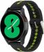 By Qubix - Smartwatch bandje 22mm - Zwart met geel - Geschikt voor Garmin Forerunner 970 / 570 (47mm) / 255