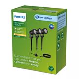 Philips Hue Philips Caper GardenLink 24V LED Outdoor Ground Spot - Black - Set of 3