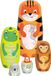 Matroschka GOKI Matryoshka Poppen - Tavi En Vriendjes - 5 Delen - Hout - 3 Jaar