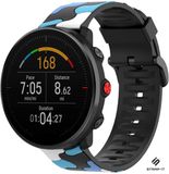 Strap-it Siliconen camouflage bandje - blauw