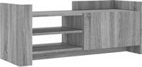 vidaXL Tv-meubel 100x35x40 cm bewerkt hout grijs sonoma eikenkleurig