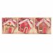 9-delige Xmas 9-delige set kersthangers huis multiplex 7,5x8 cm