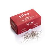 1 Inflex 1 kg (nettogewicht) naalden van gehard vernikkeld staal nr. 4 - kartonnen doos - Made in Italy