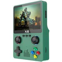 SZSMART X6 Handheld Gameconsole met 3,5-inch scherm 2000 mAh batterij 32 GB - Groen
