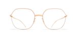Mykita Ise Lunettes De Vue Unisexe Doré Géométrique 56mm