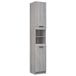 VidaXL Armoire de salle de bain - 32x34x188,5 cm - Gris Chêne Sonoma