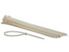 Perel Kabelbinders nylon wit, 50 stuks tie wraps, cable ties 500 x 8,8 mm, UV-bestendig, zelfvergrendelend, 80 kg trekkracht, voor zware toepassingen binnen en buiten