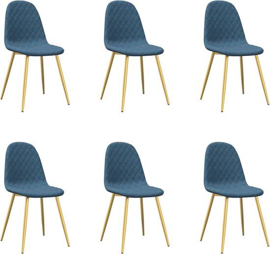 vidaXL Eetkamerstoelen 6 st fluweel lichtgrijs