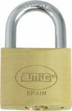 Amig Hangslot met 2 sleutels - 20 mm - messing - kofferslot