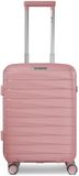 Franky London 4 wielen Cabinewagen S 55 cm met uitbreidingsplooi - Harde bagage - Combinatieslot - rose