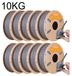 TPU Filament pour imprimantes 3D - 1,75 mm Shore 90A - Bobine de 10 kg - Haute flexibilité - Précision dimensionnelle de ±0,03 mm - Gris