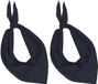 Kariban 5x Zakdoek bandana zwart - hoofddoekjes