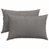 vidaXL Zitkussens 2 stuks Lichtgrijs 60 x 40 cm Corduroy stof
