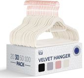Blumtal - Kledinghangers - Velvet - Rose Gold - Ivoor - 30 stuks