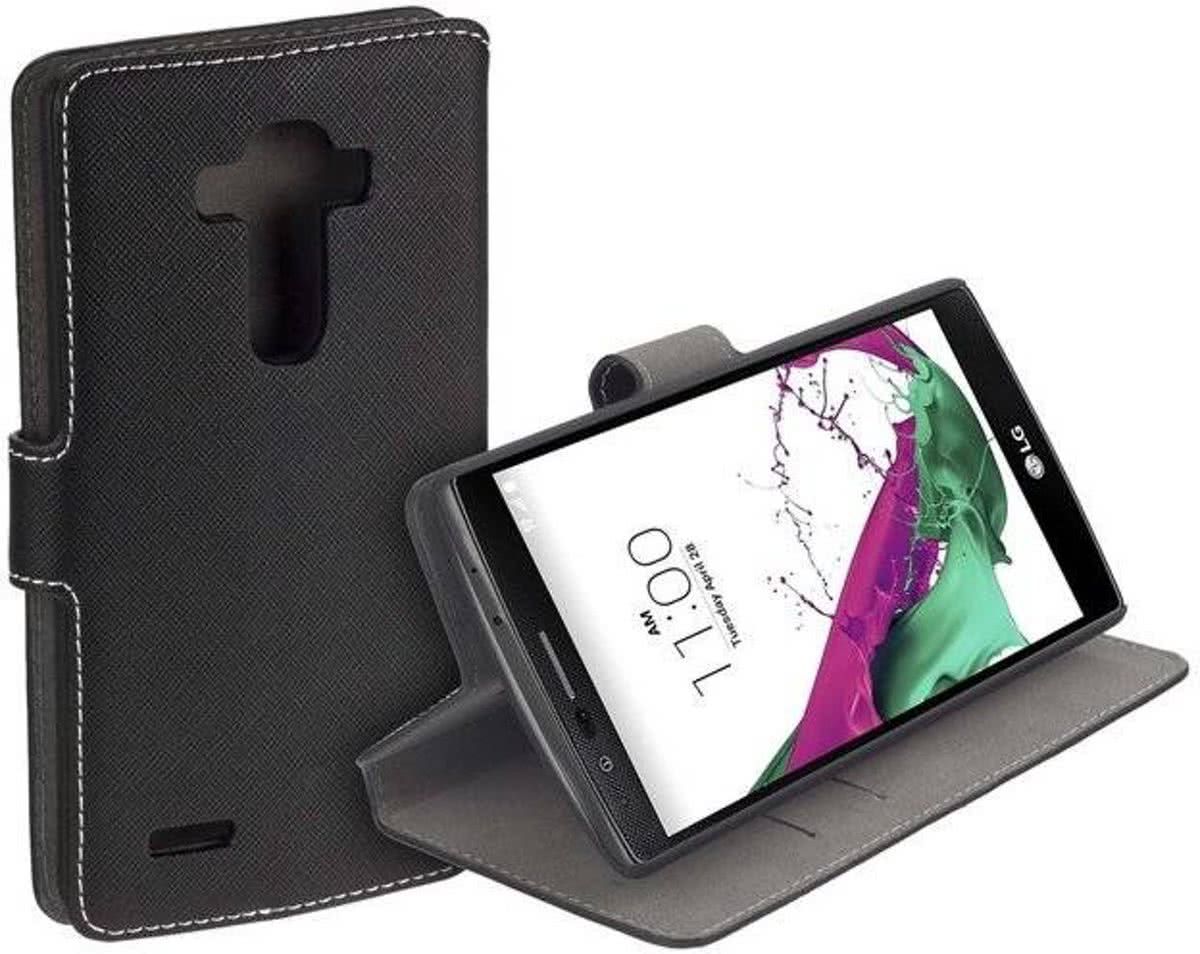 LELYCASE HC zwart bookcase voor de LG G4 Hoesje