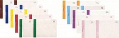 Exacompta Carnets numérotés avec 100 feuilles à double numérotation et bande colorée - 6,6x13,5cm - Violet - 96308E