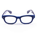 Contacta Velvet blauw +3,50 - leesbril met fluwelen textuur - zwart malve - met brillenetui - 30 g