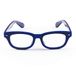 Contacta Velvet blauw +3,50 - leesbril met fluwelen textuur - zwart malve - met brillenetui - 30 g
