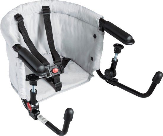 Bebies First Tafelhangstoel - Grijs - Opvouwbaar - Max. 15 kg