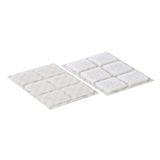VELCRO® VEL-EC60235 Klittenband vierkanten Om vast te plakken Haak- en lusdeel (l x b) 25 mm x 25 mm Wit 24 paar