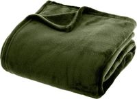 Atmosphera Fleece Deken/Fleeceplaid - Donkergroen - 180 x 230 cm - Polyester