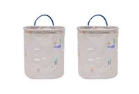 OYOY Toy storage basket Beige, Blue
