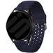 Samsung Galaxy Watch 6 Classic 43mm bracelet en silicone respirant (Bleu Foncé)