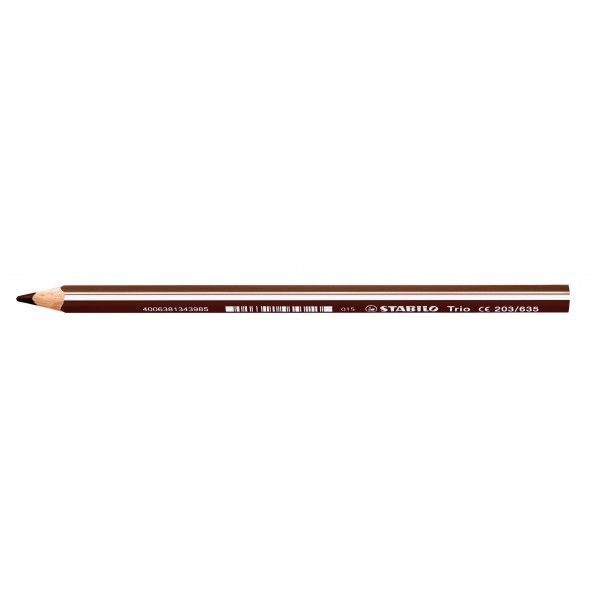 Stabilo Trio Thick - Kleurpotlood - Donkerbruin - Per stuk