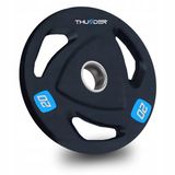 THUNDER Olympische Halterschijf 20 kg - Rubber Gecoat - 51 mm Opening - Gietijzer Gewichtsschijf